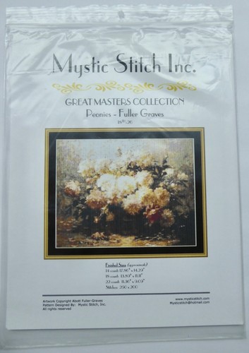 Lot Of 5 Mystic Stitch Inc. Cross Stitch Patterns Moon Shadow, Tulips, Trees, ++ - Picture 6 of 6