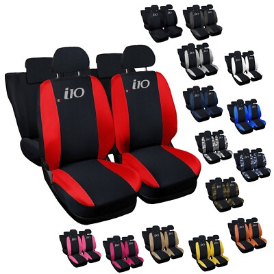 AUTOSITZBEZÜGE KOMPATIBEL MIT i10 MADE IN ITALY KOMPLETTSET VERSCHIEDENE FARBEN
