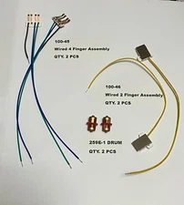2 New E-UNIT Repair Parts 100-45 & 100-46 wired w/shield 259E-1 drum for  Lionel