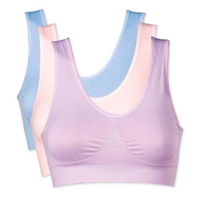 Women's Genie Bra (TM) 3 Pack of Comfort Sports Bras eBay