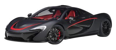 Autoart P1 Matt Black with Red Accents 1/12 Model Car 12241 Autoart P1 Matt Black with Red Accents 1/12 Model Car 12241
