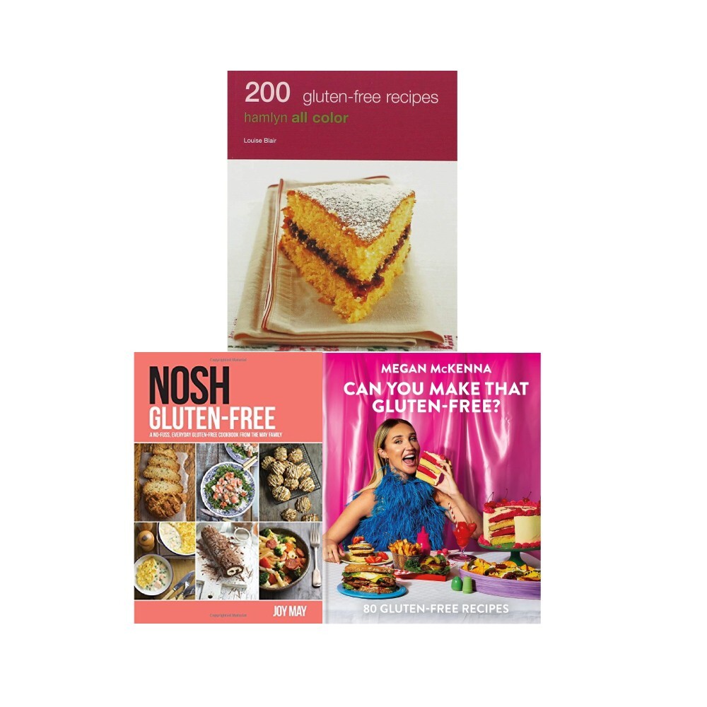Can You Make That Gluten, NOSH Gluten-Free, 200 Gluten Free Recipes 3 Books Set