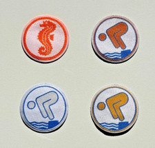 Seepferdchen® offizielle Schwimmabzeichen zum Aufnähen | Bronze Silber Gold