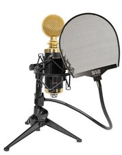 Rockville RCM02 Podcast Podcasting Studio Microphone Shockmount Stand Pop Filter