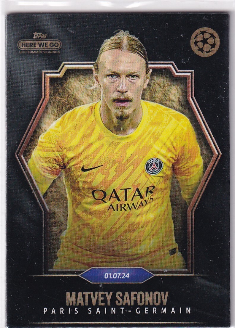 2024 Topps UCC Summer Signings Champions League Matvey Safonov | eBay