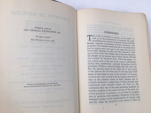 CHEMISTRY IN MEDICINE, Edited by Julius Stieglitz, 1st Printing, 1928 - Picture 6 of 9