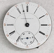 Illinois 18s 17j Pocket Watch Movement Portland OR Private Label Runs!