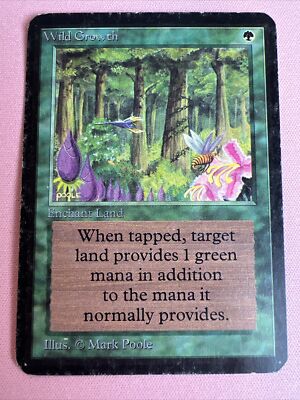 Wild Growth Alpha Green Common MTG Magic the Gathering Card (ID# 375116)