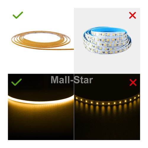 DC12V 384COB 2.7mm Width LED Strip Light Flexible Thin Cuttable Bandlight Bar - Picture 10 of 18