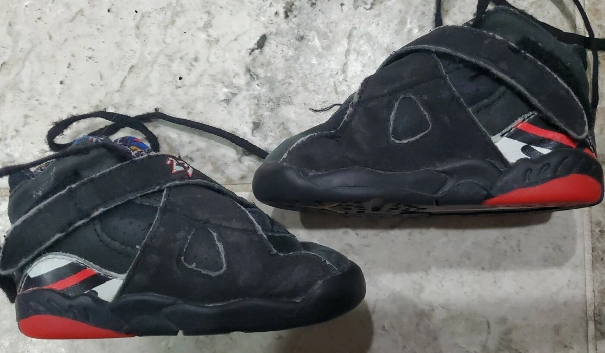 VINTAGE ORIGINAL 1993 NIKE AIR JORDAN 8 SHOES TODDLER SIZE 5C REVIEW PICTURES