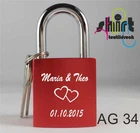 AG 34 Love Lock Names Name Hearts Date Laser Engraved Engraving
