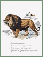 Guinness Beer - Lion Theme with Poem - NEW METAL SIGN: 12x16" Free Ship.