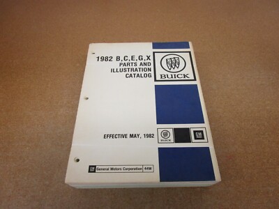 1982 Buick Regal Riviera Electra LeSabre illustrated parts catalog manual  book | eBay