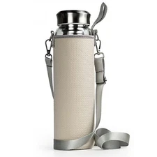 32 Oz Glass Water Bottles With Stainless Steel Lid And Sleeve Borosilicate Glass