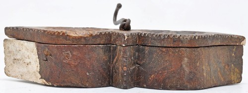 Antique Wooden Kitchenware Spice Box Original Old Hand Carved - Picture 2 of 9