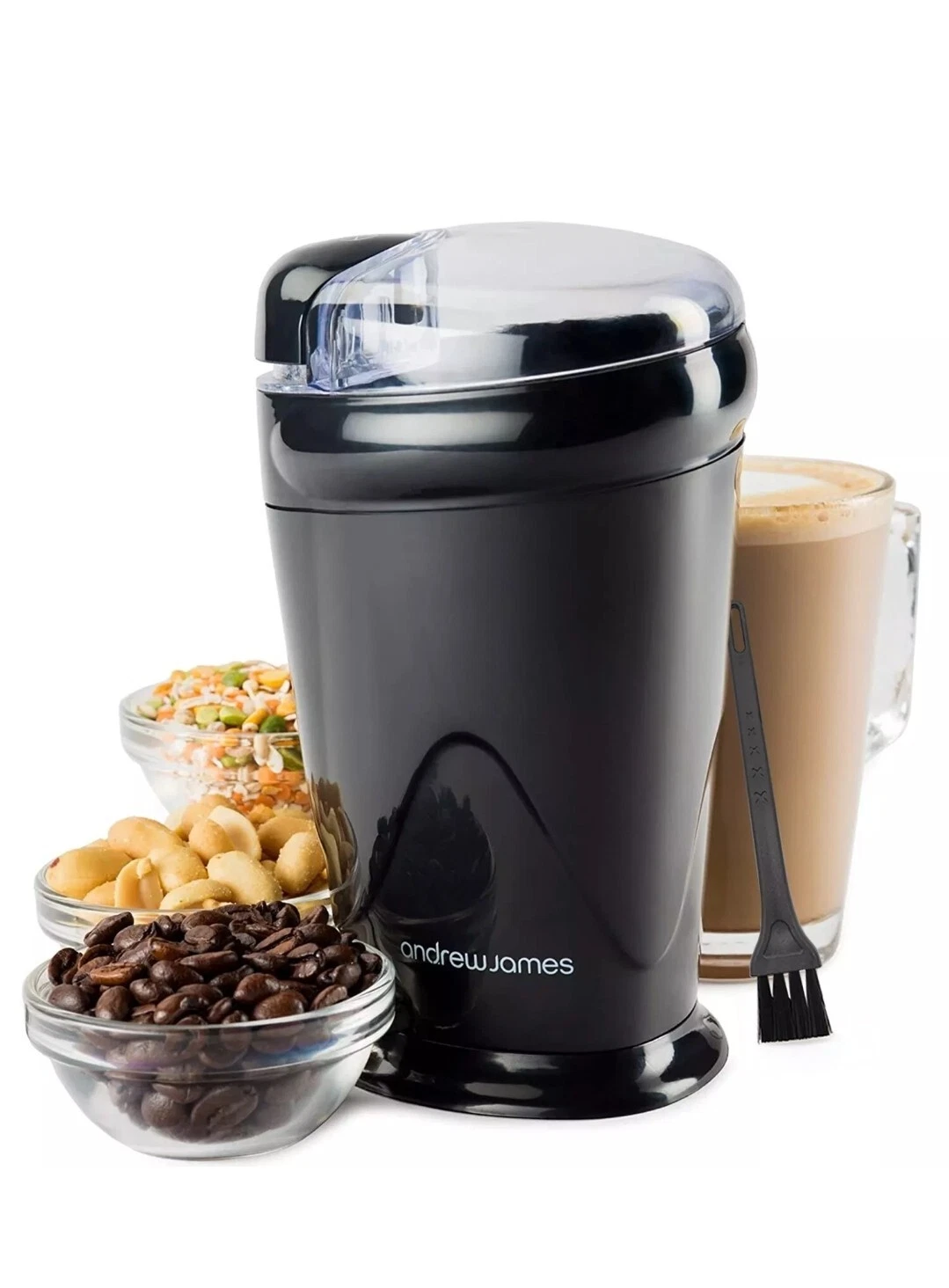 Electric Coffee Grinder Machine | Beans Spices Nuts | 150W | 70g | Andrew James