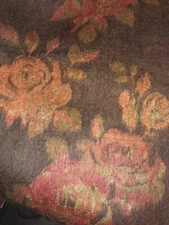 Cejon Italy Super Soft Brown Floral Scarf