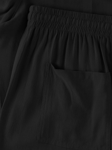 Womens Casual Shorts with Pockets Comfy Fit Linen Summer Pull-On Drawstring - Picture 6 of 22