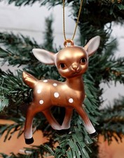 Baby Deer Christmas Ornament Holiday Tree Decor Xmas Decorations Animals Fawn