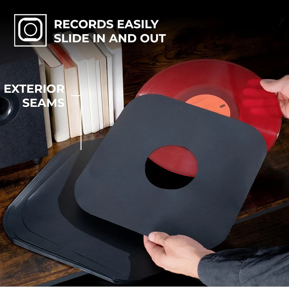 Vinyl Record Inner Sleeves - LP Album Covers in Heavyweight & Acid Free Paper - Image 2 of 4