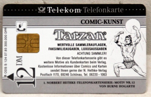 Tarzan COMIC ART Phone Card - Picture 2 of 2