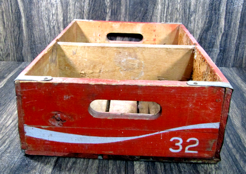 1976 Coca-Cola 32oz Wooden Coke Bottle Crate Metal Straps Temple,TX Mfg Co. VTG - Picture 4 of 10