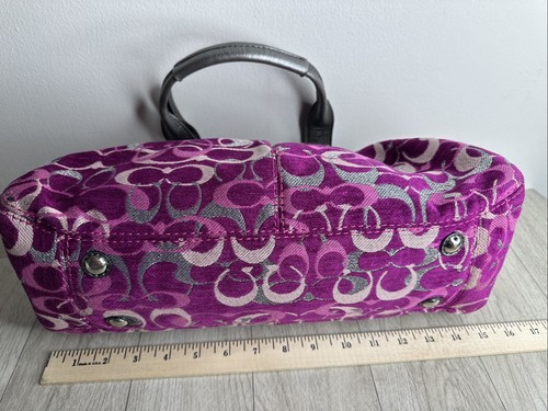 Vintage Coach Purse Mia F15517 LARGE Pink Magic Shoulder Bag Ships FREE! - Picture 13 of 15