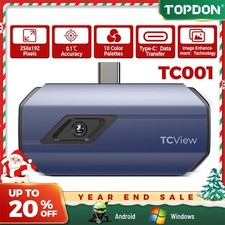 TOPDON TC001 TC002 256x192 Thermal Imaging Camera High Res for Android iOS Phone
