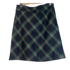 Talbots Women's Pencil Skirt Size 8 Plaid Wool Blend Office Academia Career
