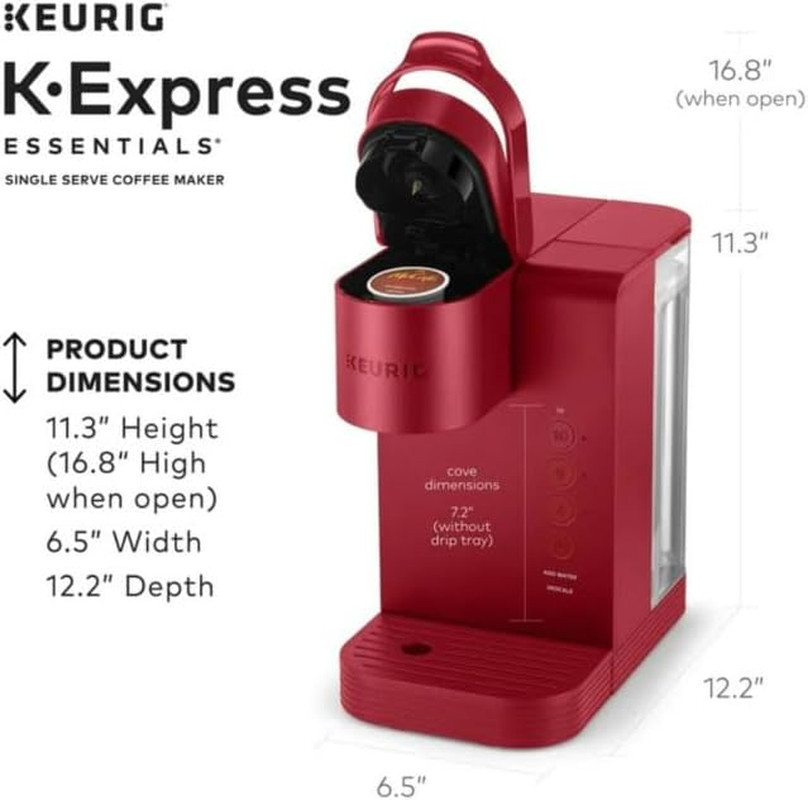 K-Express Essentials Single Serve K-Cup Pod Coffee Maker with 45Oz Reservoir Fas thumbnail 6