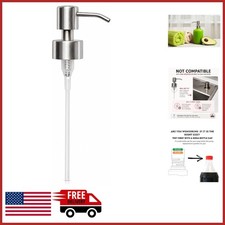 Stainless Steel Soap Pump Head Replacement for 26/28mm Dispenser Bottles