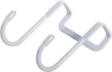 Rosojodg White Multiple Use Narrow Door Hook Over Cabinet Drawer Double Hooks...