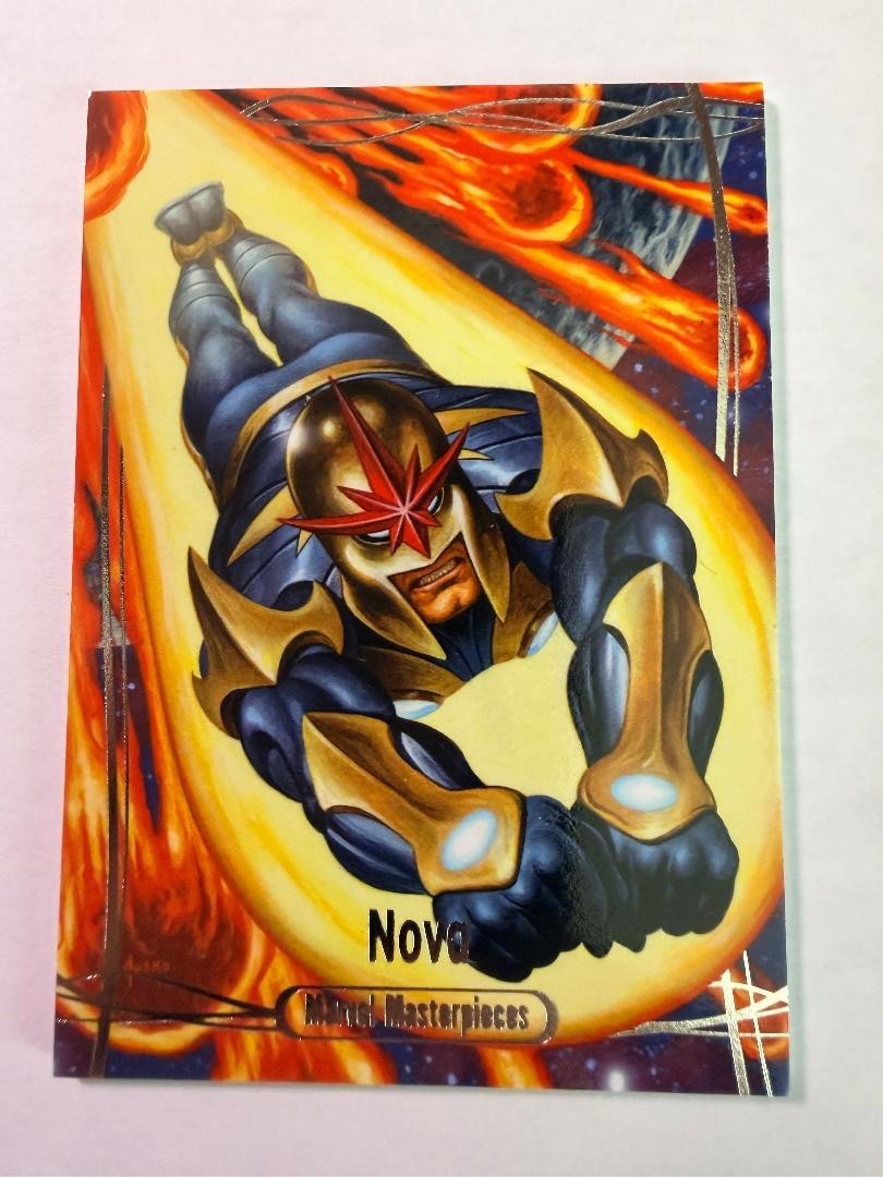 2016 Marvel Masterpieces Silver Border Tier Base Card 25 Nova 506/1999