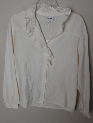 NWT DARLING Ruffled Blouse in cream..Size Small