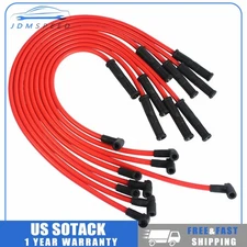 Jdm Spark Plug HEI Wires Set 90 to Straight For Chevy 350 383 400 454 V8 SBC BBC