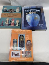 Trzy książki ceramiczne, Lucille Henzke, David Rago i Ralph i Terry Kovel.