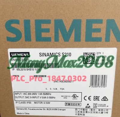 6SL3210-5HB10-1UF0 1PCS Brand New Siemens 6SL32105HB101UF0 Fast delivery