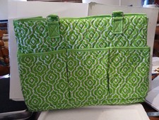Herschners Craft Tote 3 outside pockets new great for crochet are sewing
