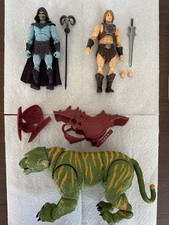 Mattel - Masters Of The Universe Chronicles - He-Man Battle-Cat Skeletor LOT