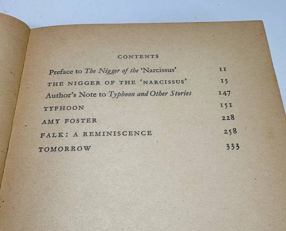 Joseph Conrad/ The Nigger of the `Narcissus' / Typhoon & other stories PB 1963 - image 4 of 4