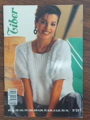 Tiber Wolle Nr. 37 Zeitschrift Stricken 1990er Vintage viele Fotos - Bild 1 von 4