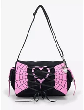 Monster High Draculaura Charm Lace-Up Messenger Bag NEW