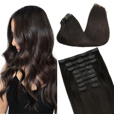 Clip in Hair Extensions Real Human Hair, Remy Human Hair Extensions Clip Ins for