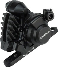 Shimano BR-RS305 Front Flat-Mount Disc Brake Caliper with Resin Pads with Fins a