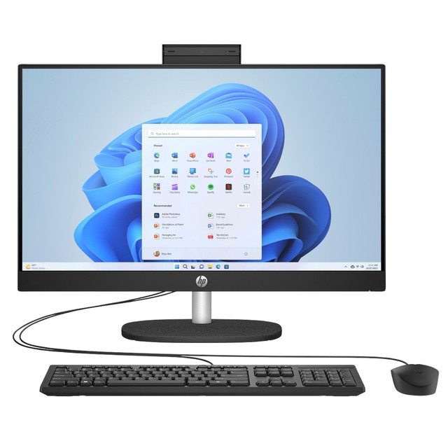 HP 27-CR1000I 27" FHD IPS Intel Ultra 5 125U 16GB 256GB SSD W11H AIO Desktop, BK