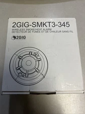 2GIG Smoke Wireless Alarm Detector 2GIG-SMKT3-345 Open Box