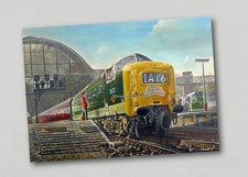 Fridge Magnet Class 55 D9002 BR Green DELTIC Diesel Locomotive . British Rail