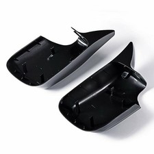 2X Glanz Schwarz M-Stil Spiegelkappen Gehäuse Für BMW 3er E46 Limo Touring 98-05