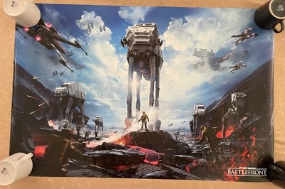STAR WARS, BATTLEFRONT, RARE LICENSED 2004 POSTER