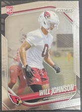 Panini Prizm Will Johnson Rookie #370 Arizona Cardinals 2025 NFL Football Card